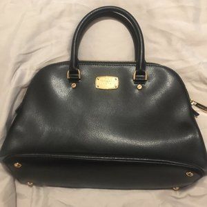 Michael Kors Black leather dome (bowling style) bag